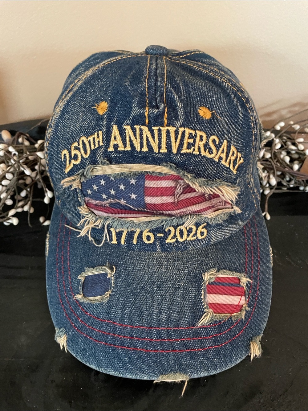 Denim 250th Anniversary 1776-2026 Baseball Cap - Blue